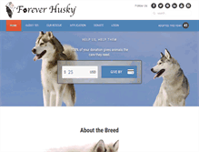 Tablet Screenshot of foreverhusky.org